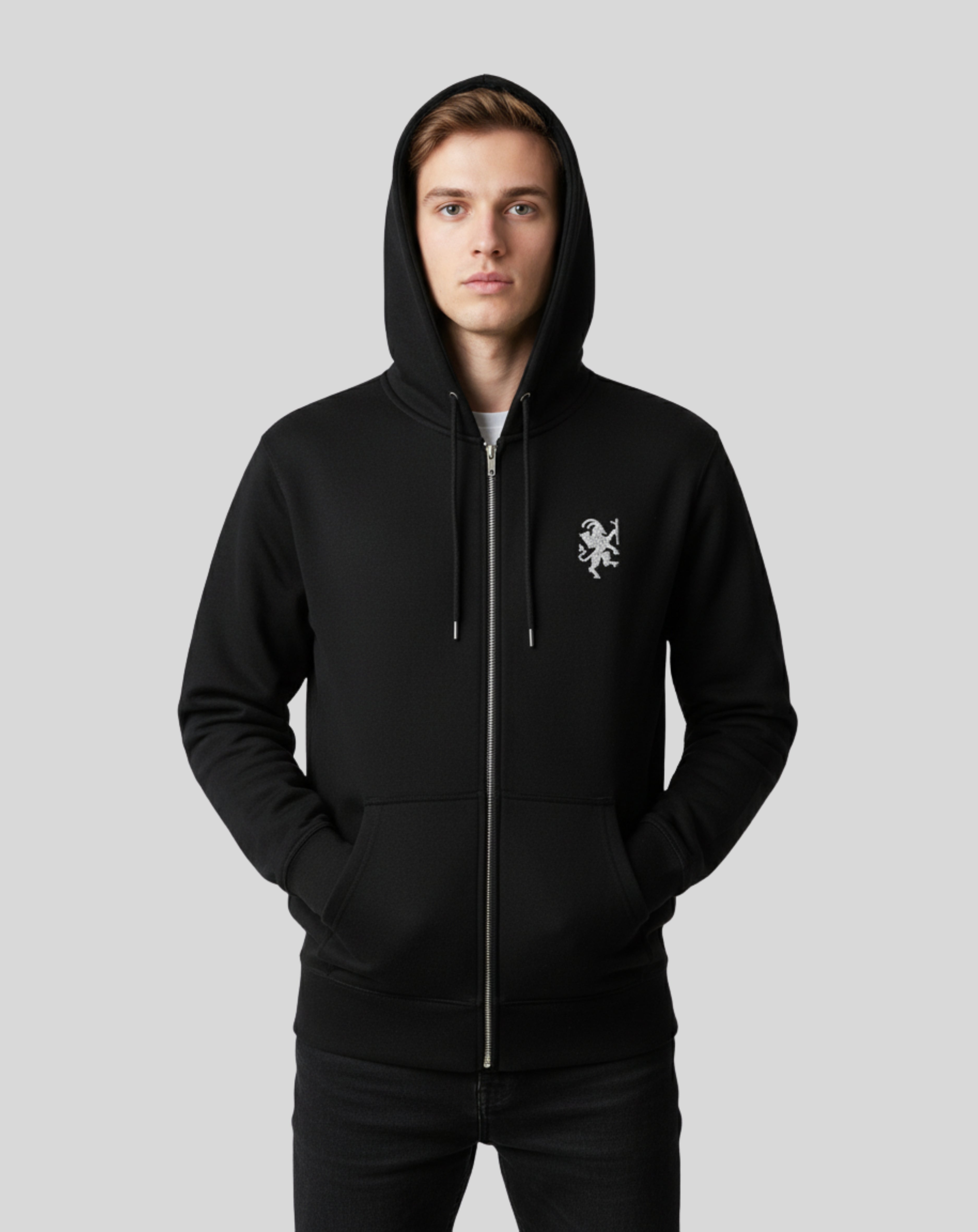 Krampster Unisex Zip Hoodie