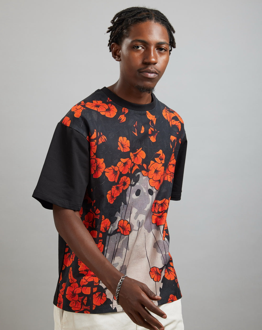 Ghost Drop (Oversize Linen T-Shirt) – KRAMPSTER®️