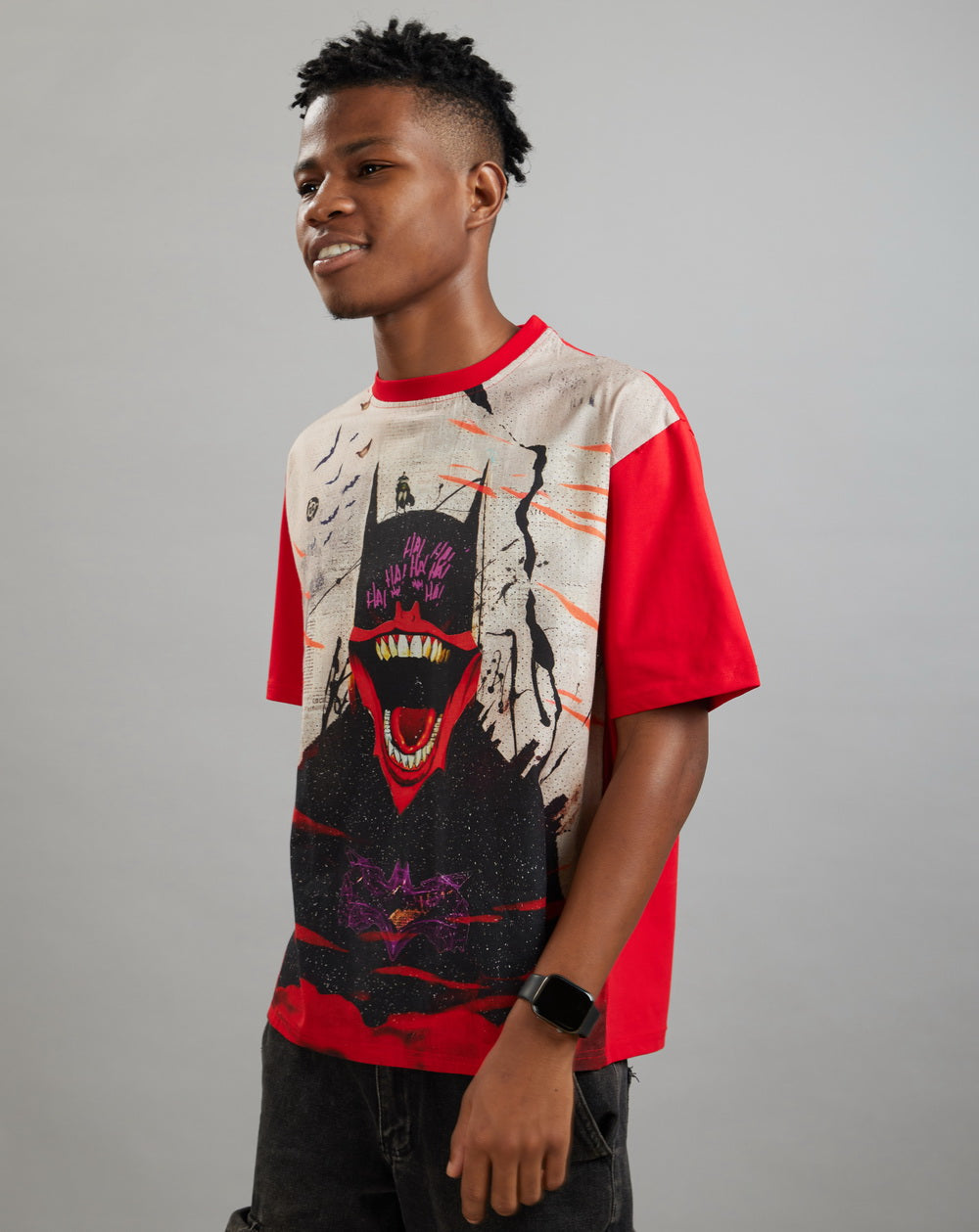 Dark Knight (Oversize Linen T-Shirt) – KRAMPSTER®️