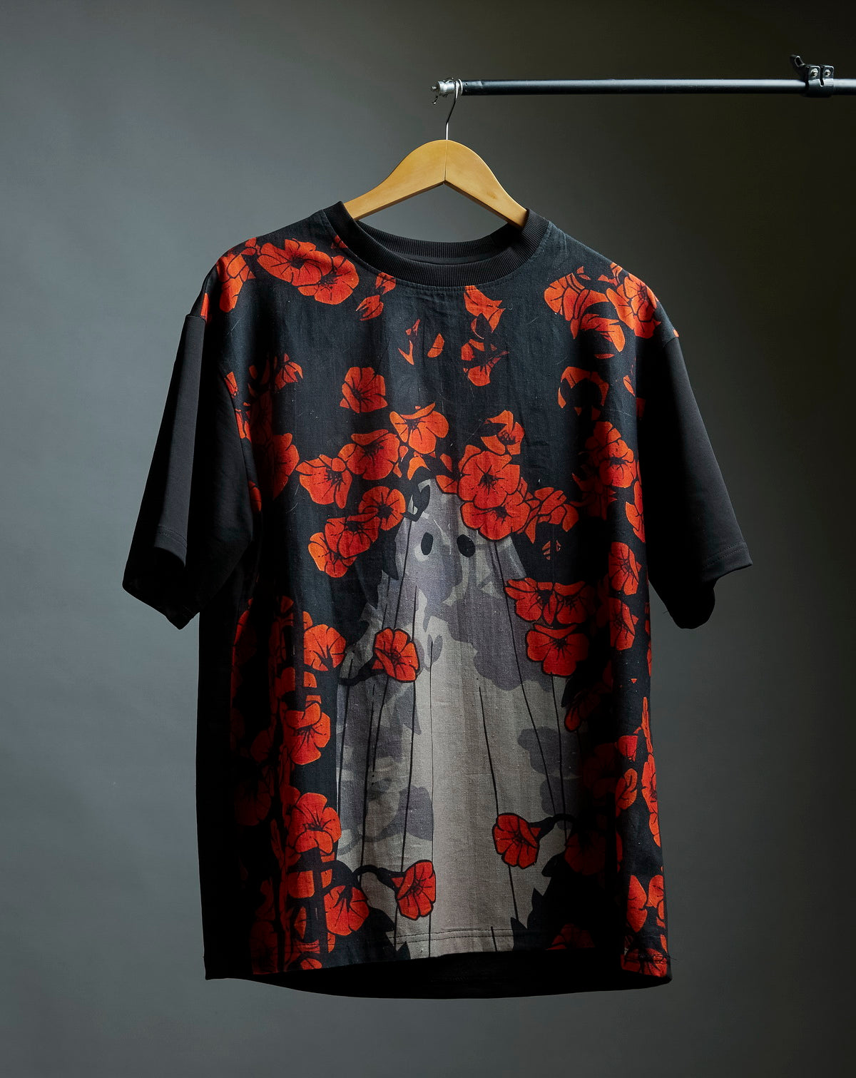 Ghost Drop (Oversize Linen T-Shirt) – KRAMPSTER®️