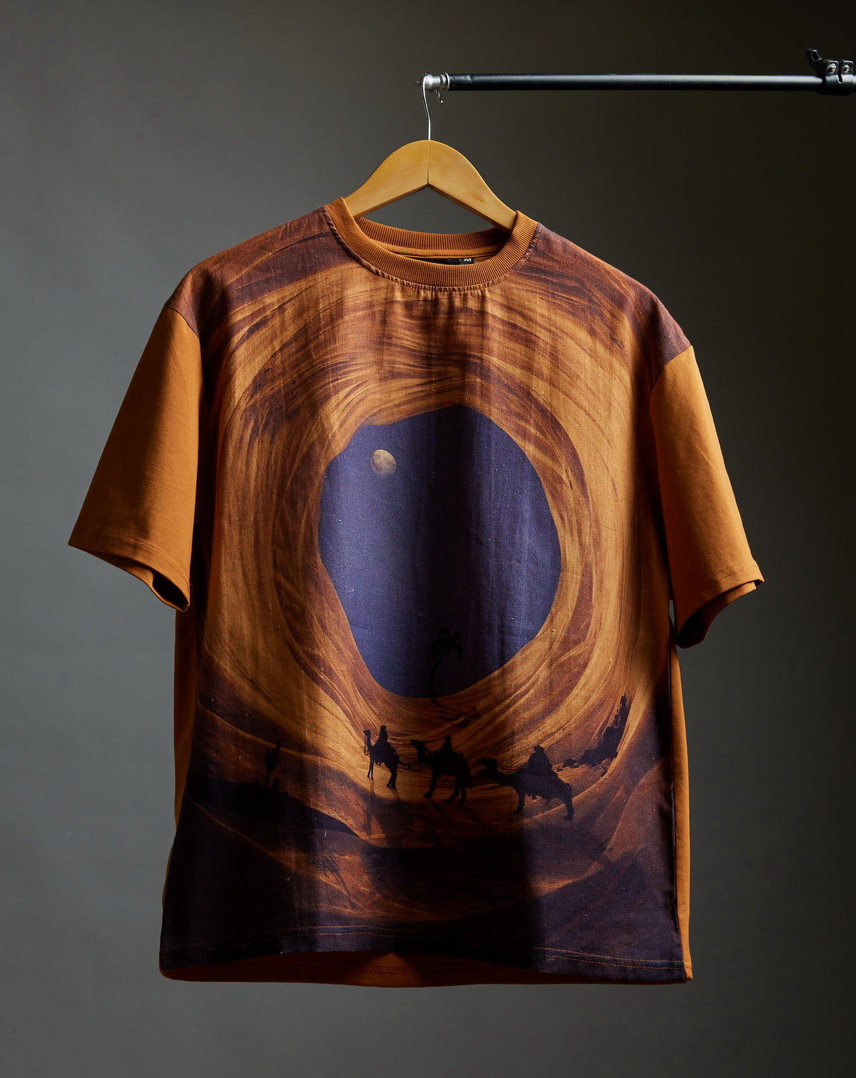 Desert Vortex (Oversize Linen T-Shirt) – KRAMPSTER®️
