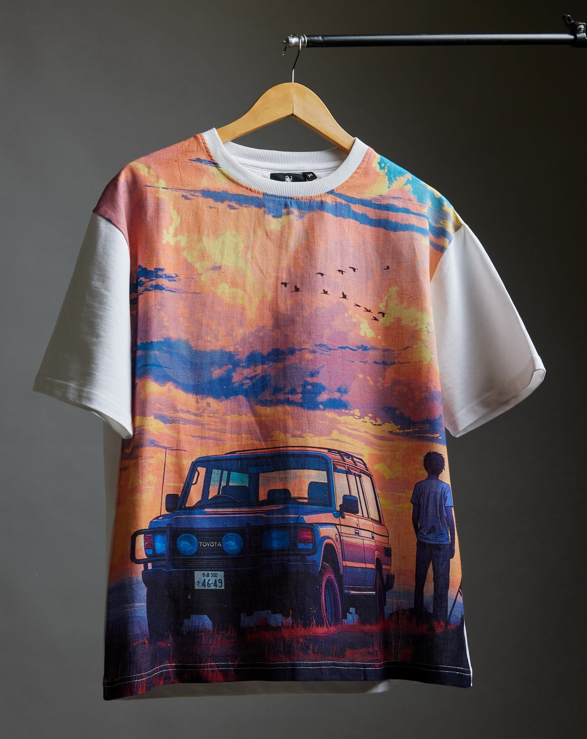 Sunset Drive (Oversize Linen T-Shirt) – KRAMPSTER®️
