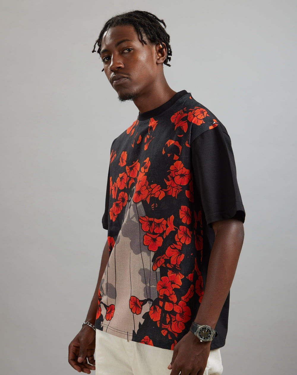 Ghost Drop (Oversize Linen T-Shirt) – KRAMPSTER®️