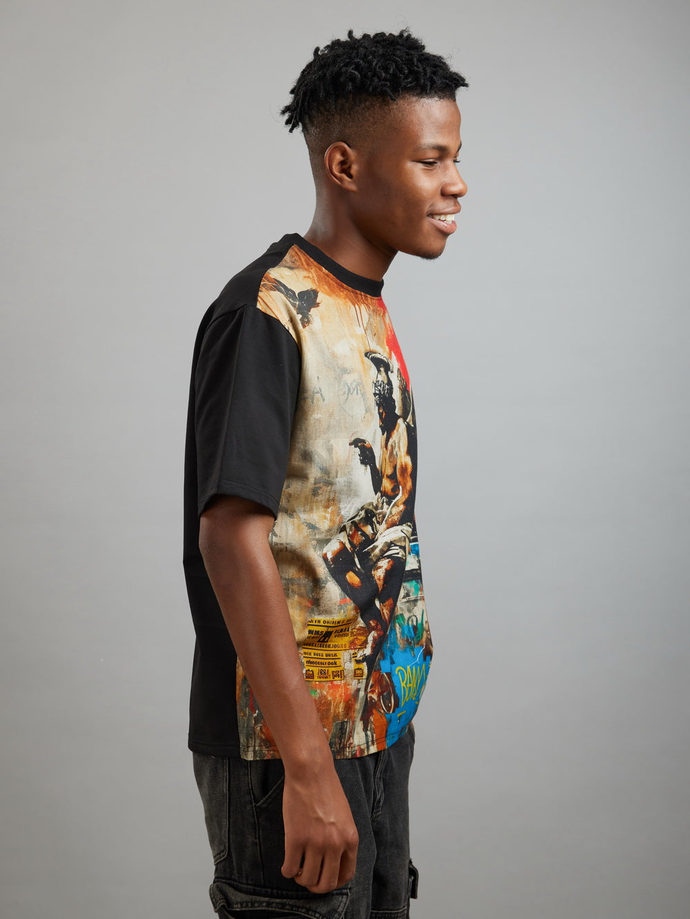 Urban Seraph (Oversize Linen T-Shirt) – KRAMPSTER®️