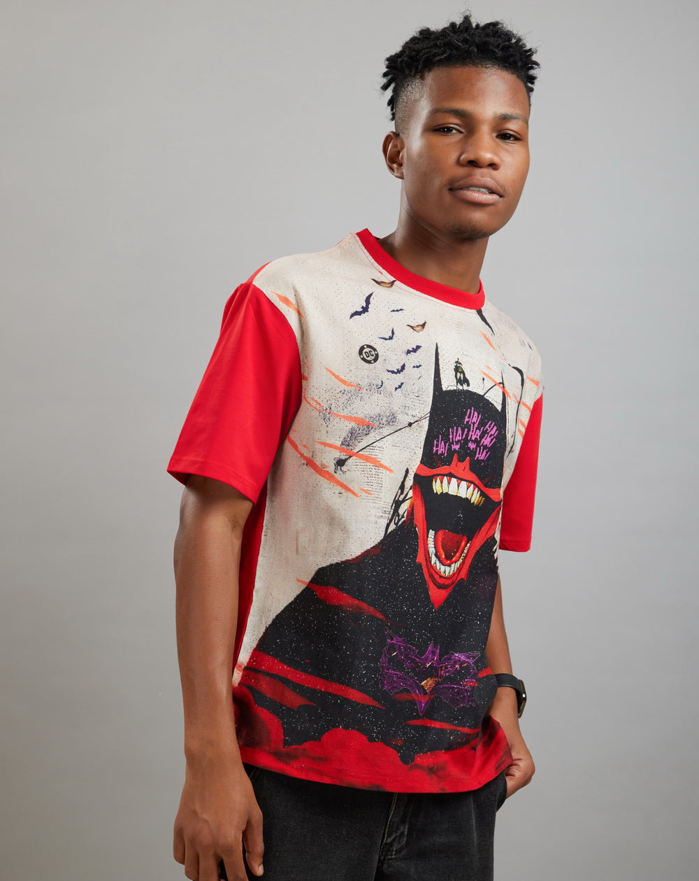 Dark Knight (Oversize Linen T-Shirt) – KRAMPSTER®️