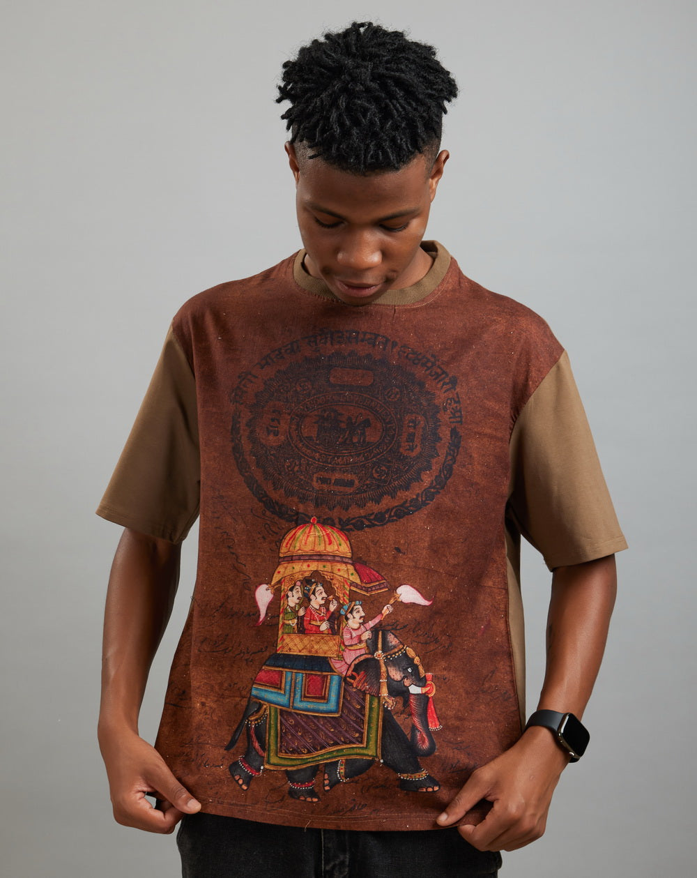 Echoes of Empire (Oversize Linen T-Shirt) – KRAMPSTER®️