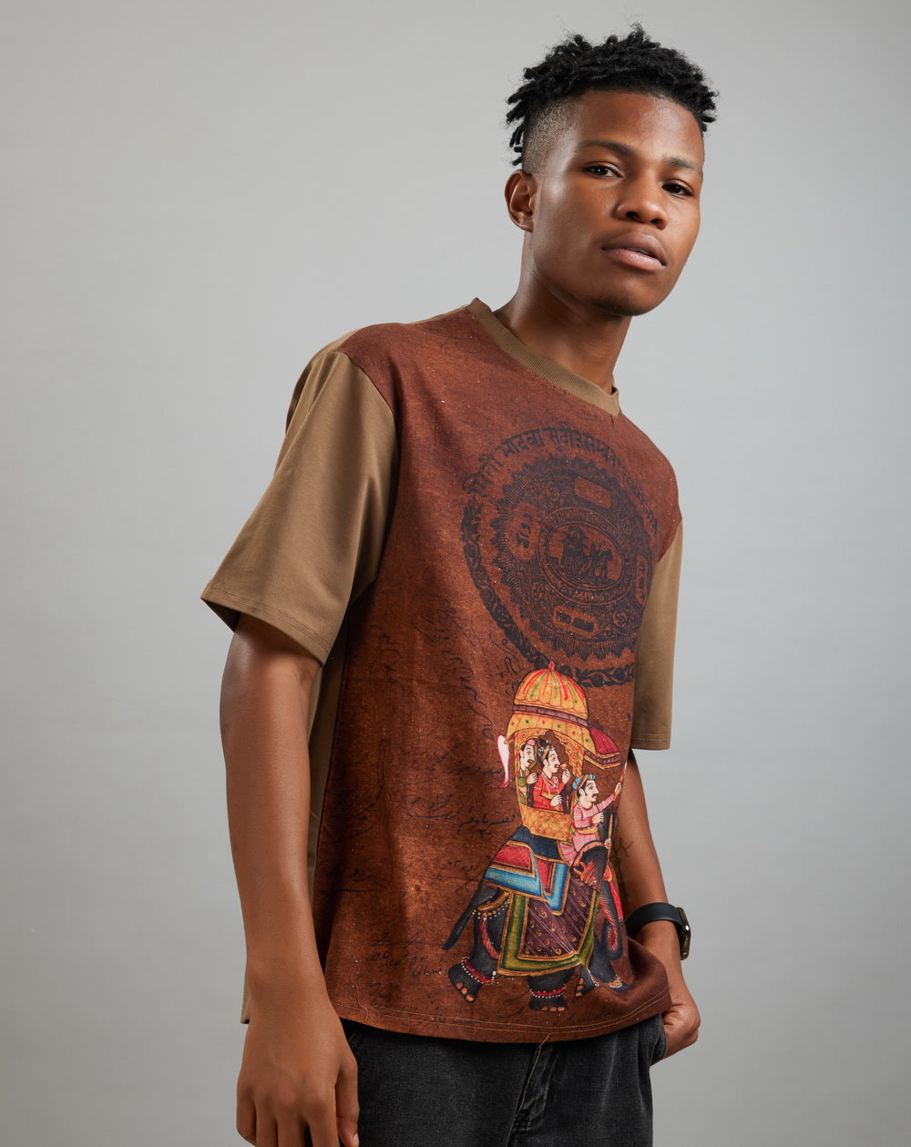 Echoes of Empire (Oversize Linen T-Shirt) – KRAMPSTER®️