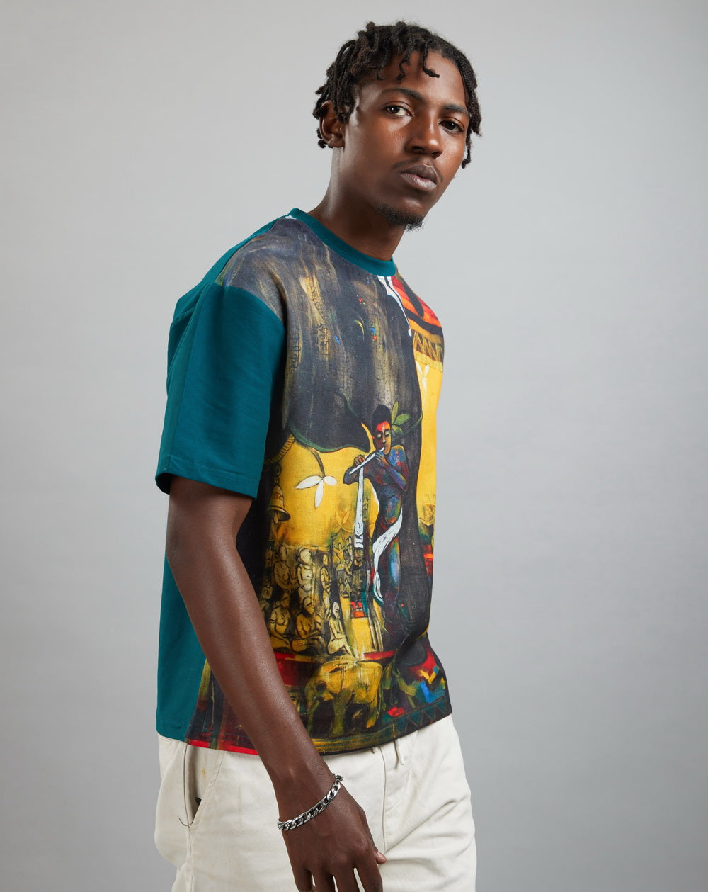 Gods & Guardians (Oversize Linen T-Shirt) – KRAMPSTER®️